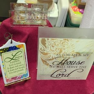 Inspirational Home Party Decor Set - Gold and White